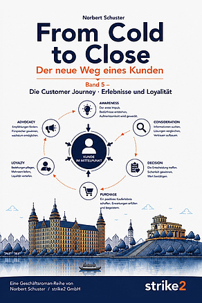 From Cold to Close – Band 5: Die Customer Journey Buchcover „From Cold to Close – Band 5: Die Customer Journey“ von Norbert Schuster über Kundenerlebnisse und Loyalität.